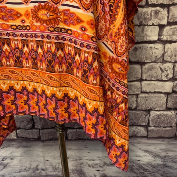 Como Black NWT Multi Color Ponch Size 1X - Picture 3 of 8